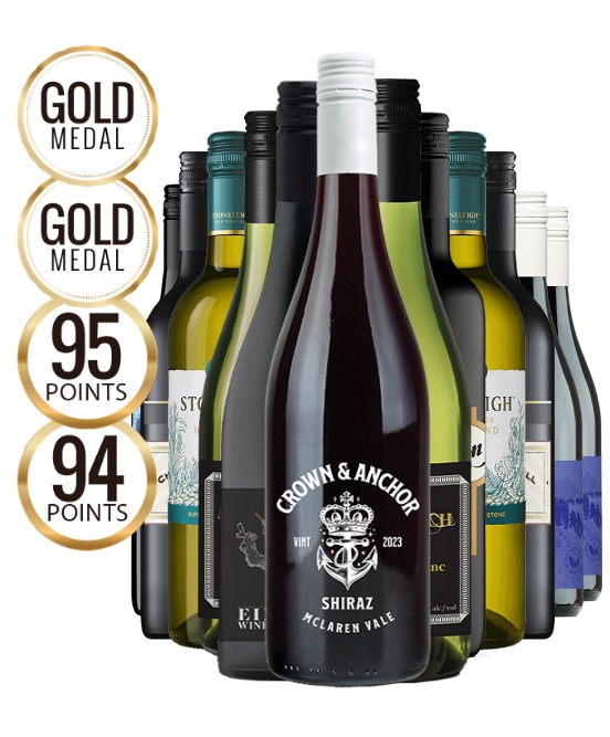 Autumn Red & White Medley Mixed Dozen