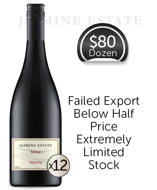 Jasmine Estate Victorian Shiraz 2019 Dozen Buy Wines online Australia