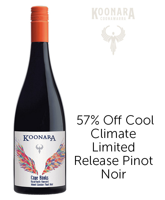 Koonara Wines Cape Banks Razortooth Mount Gambier Pinot Noir 2022