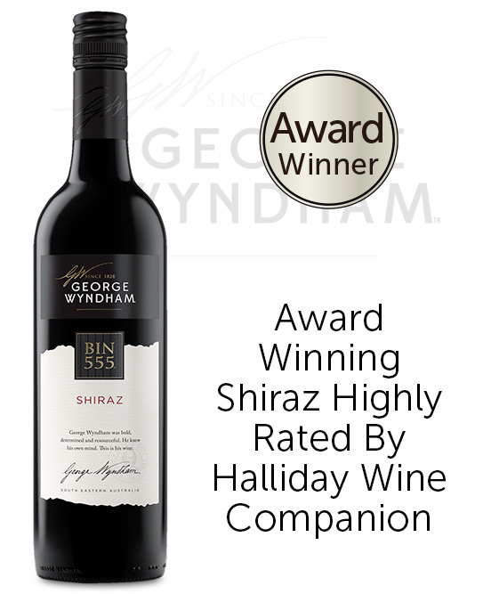 Wyndham George Wyndham Bin 555 Shiraz 2018 | Buy Wines online