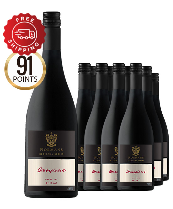 Normans Regional Series Grampians Shiraz 2022 Dozen