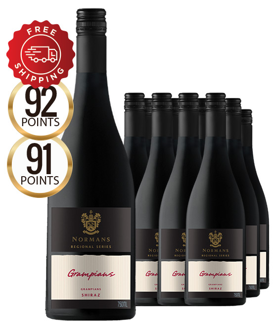 Normans Regional Series Grampians Shiraz 2022 Dozen