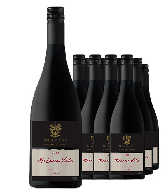 Normans Regional Series McLaren Vale Shiraz 2025 Dozen