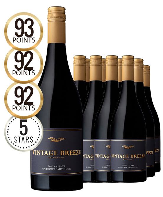 Vintage Breeze McLaren Vale Cabernet Sauvignon 2022 Dozen