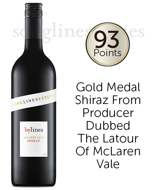 Songlines Estates Bylines McLaren Vale Shiraz 2019