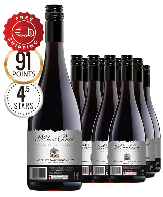 Mount Bold McLaren Vale Cabernet Sauvignon 2022 Dozen