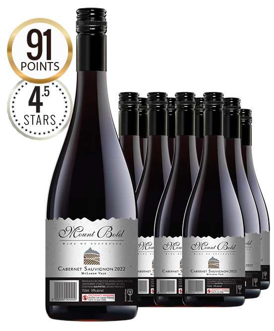 Mount Bold McLaren Vale Cabernet Sauvignon 2022 Dozen