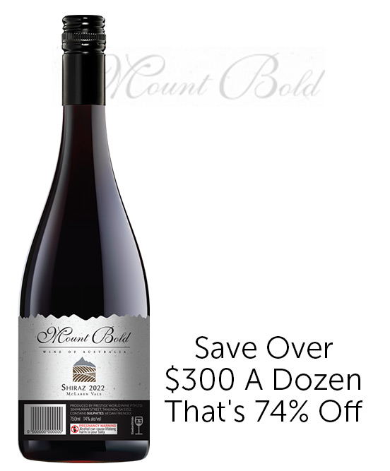 Mount Bold McLaren Vale Shiraz 2022