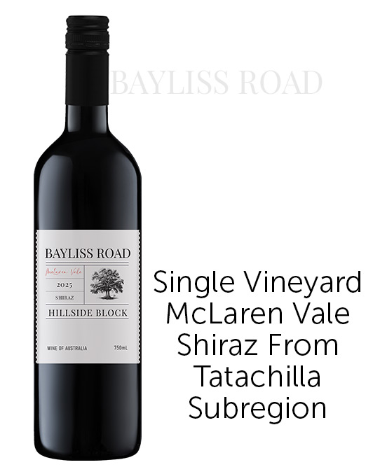 Bayliss Road Single Vineyard McLaren Vale Shiraz 2025