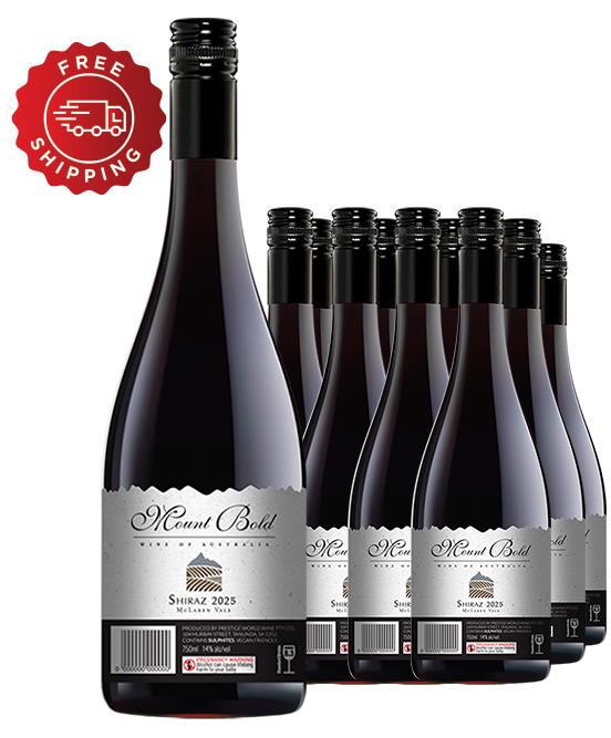 Mount Bold McLaren Vale Shiraz 2025 Dozen