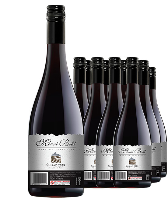 Mount Bold McLaren Vale Shiraz 2025 Dozen