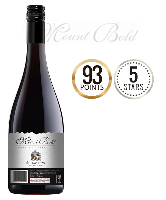Mount Bold McLaren Vale Shiraz 2025