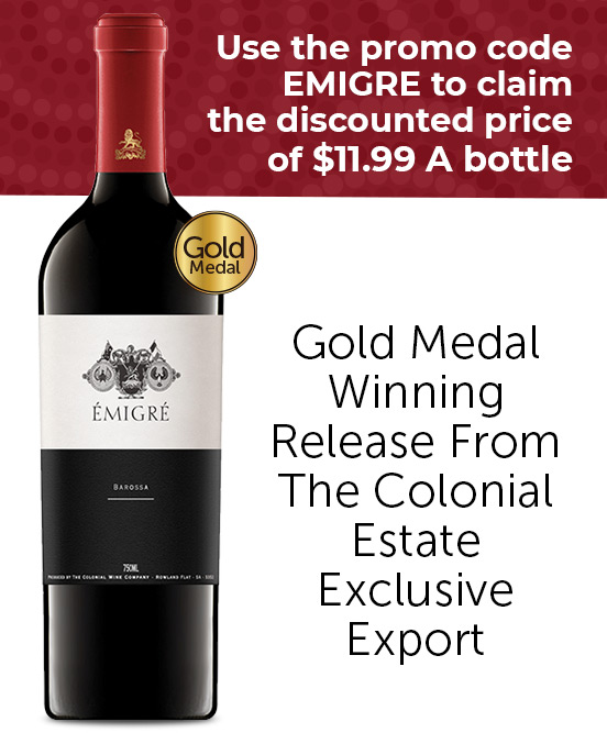 The Colonial Estate Emigre Shiraz 2016 Buy Wines online Australia