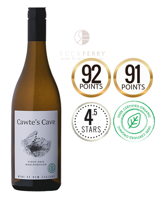 Rock Ferry Cawtes Cave Organic Marlborough Pinot Gris 2023