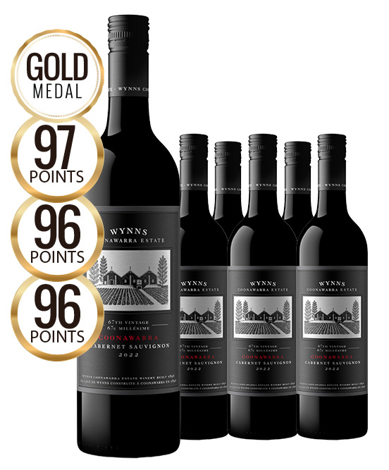 Wynns Black Label Coonawarra Cabernet Sauvignon 2022 6pack