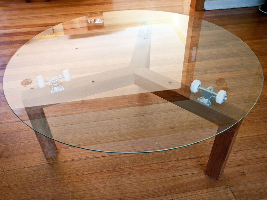 Lazy Susan Skate Table by Chris Wann Handkrafted