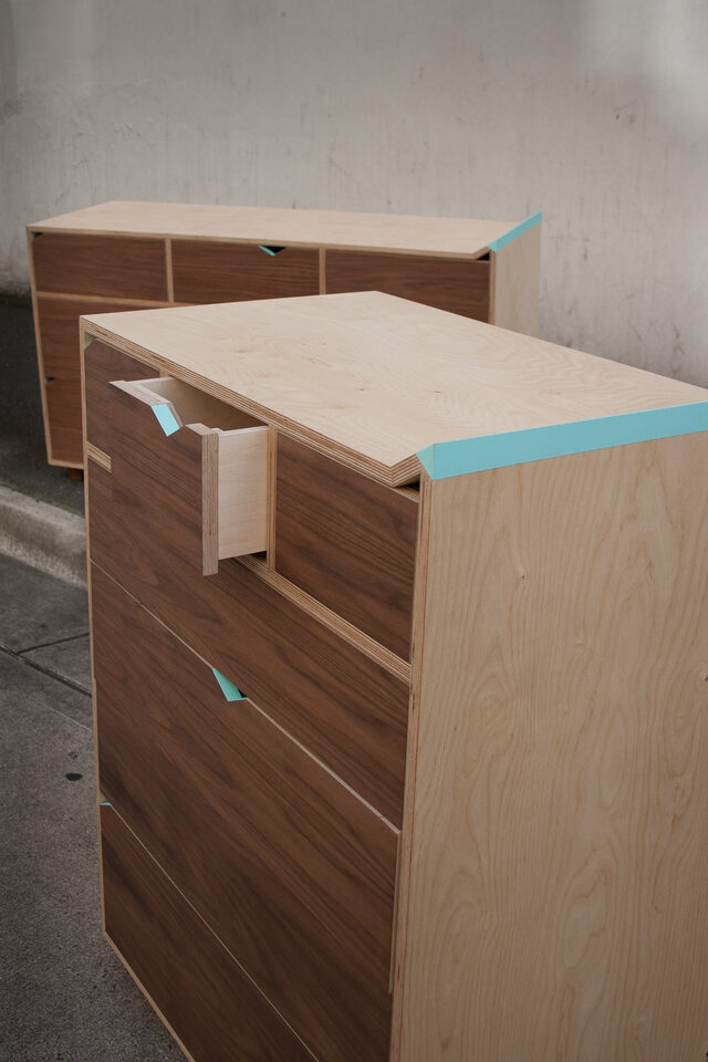 Bulle Cabinets | Custom Handmade by Curious  Tales - Bulle Cabinets, Drawer Units, Walnut, Birch Ply, Ply, Conteporary, Modern