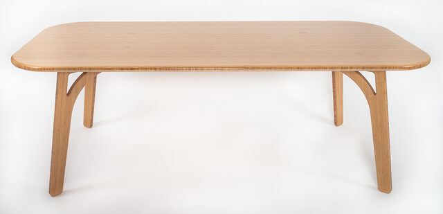 Rectangle Bamboo Dining Table | Custom Handmade by Bcompact Design - Bamboo, Dining Table, Profile Cut, Ecologically Friendly, Minimalist Modern, Interior Design, Residential Contract, Hospitality, Designer Furniture