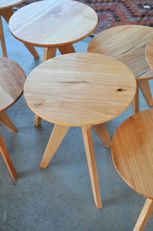 3 Seven's Tables | Custom Handmade by WilderCoyle Furniture & Design - Round Tables, Tripod Base