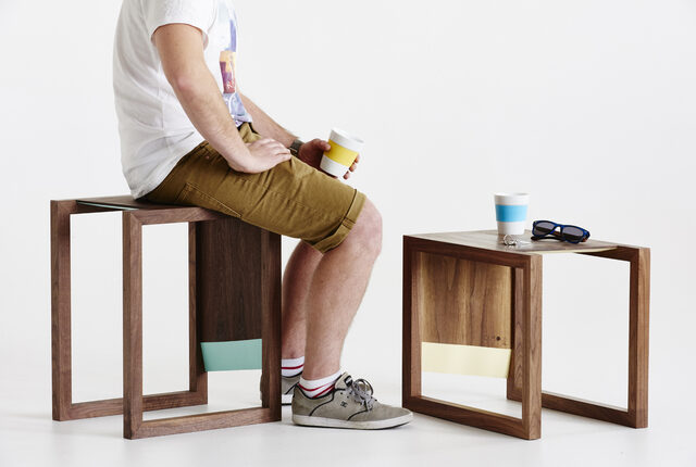 Sku Side Tables & Stools | Custom Handmade by Curious  Tales - Walnut, Multifunctional, Table, Stool, Solid Timber