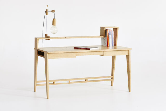 125 Desk | Custom Handmade by Curious  Tales - Desk, Solid Timber, European Oak