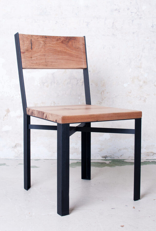 Stringy steel chair | Custom Handmade by Telegraph Road - Stringy Bark, Mild Steel