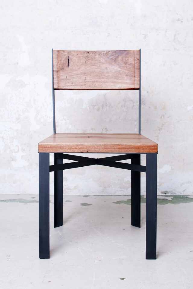 Stringy steel chair | Custom Handmade by Telegraph Road - Stringy Bark, Mild Steel