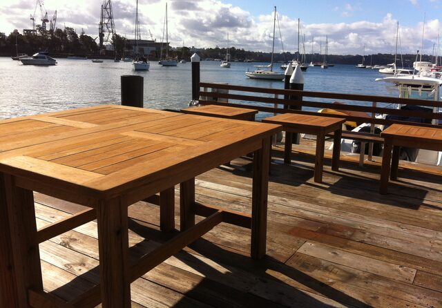 Outdoor tallowood tables | Custom Handmade by Telegraph Road - Outdoor, Tallowood, Australian Hardwood
