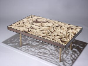 Coffee Table | Custom Handmade by Neil Turner - Coffee Table, Glass, Steam Bent, Curves