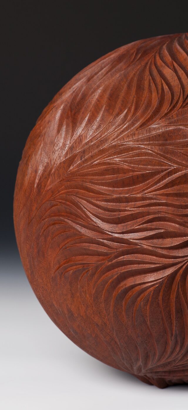 Jarrah Sphere | Custom Handmade by Neil Turner - Jarrah, Sculpture, Organic, Free Form
