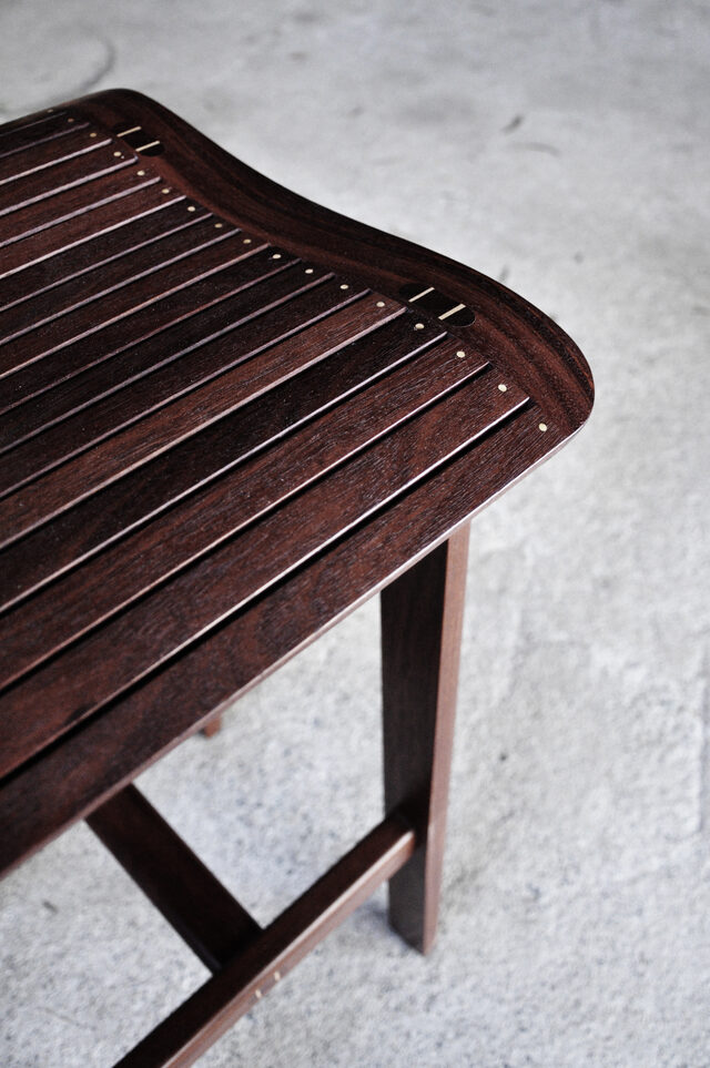 Waterfall Stool | Custom Handmade by Dunstone Design Global - Bar Stool, Waterfall Stool, Wooden Stool, Handmade Stool