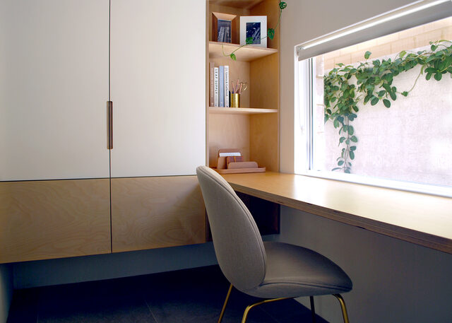 Built In Storage | Custom Handmade by Raw Edge Furniture - Custom Built, Cabinetry, Plywood, Formply, Shelving, TV Unit, Study, Desk, Hallway Unit, Built-In Storage