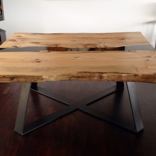 Mountain To The Sea Dining Table | Custom Handmade by Zac Pearton - Dining Table, Custom, Recycle