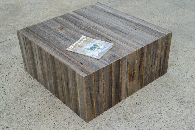 Weathered Cube Coffee Table | Custom Handmade by Zac Pearton - Coffee Table, Recycled, Custom
