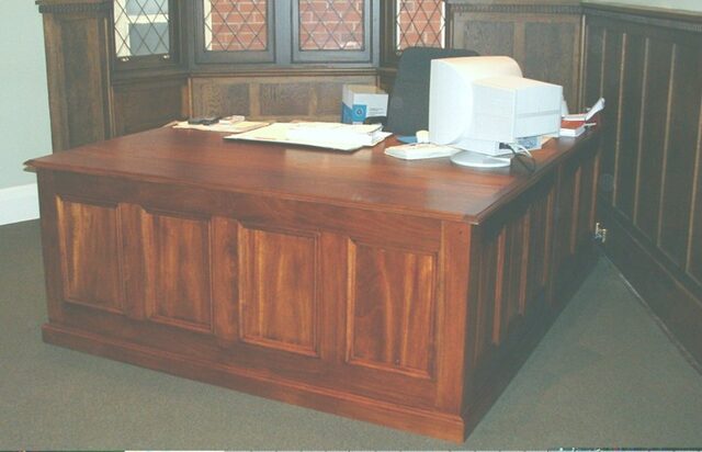 Mahogany Partners Desk | Custom Handmade by Andrew Alstin - Reproduction Furniture Melbourne, Antique Desks Melbourne, Antique Reproduction Furniture, Custom Made Furniture