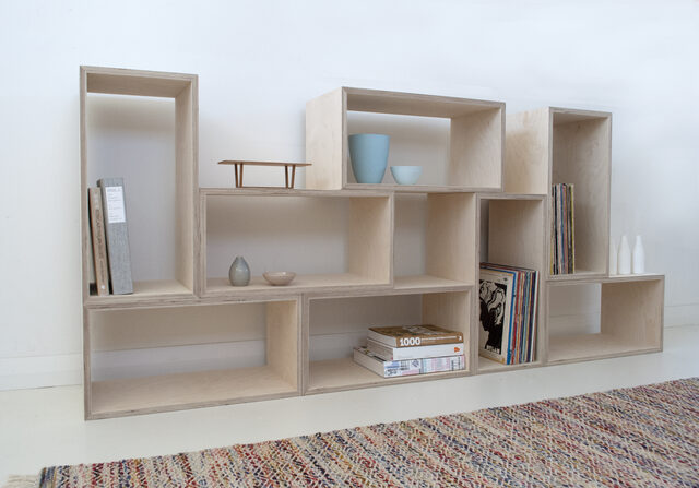Shelving | Custom Handmade by Raw Edge Furniture - Ply, Plywood, Birch Ply, Ply Shelving, Ply Modular Shelving, Ply Boxes, Ply Furniture, Shelving, Modular