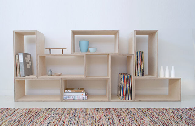 Shelving | Custom Handmade by Raw Edge Furniture - Ply, Plywood, Birch Ply, Ply Shelving, Ply Modular Shelving, Ply Boxes, Ply Furniture, Shelving, Modular