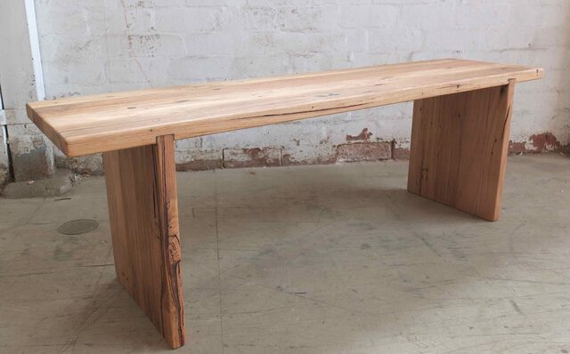 Recycled Hardwood Bench Seat | Custom Handmade by Tim Denshire-Key - Bench Seat, Seating, Hardwood, Recycled Timber, Cafe, Restaurant, Dining