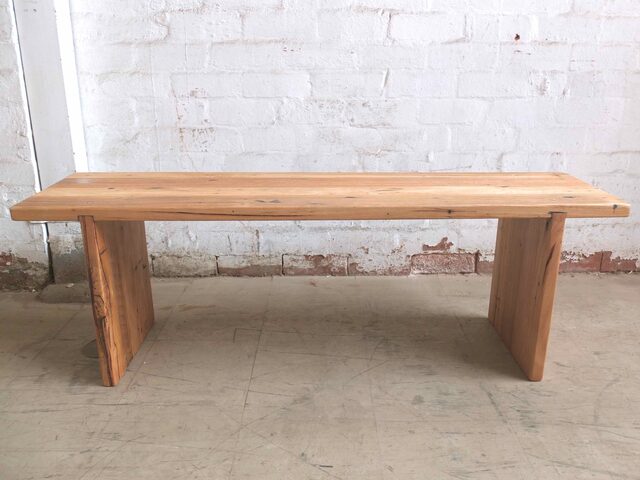 Recycled Hardwood Bench Seat | Custom Handmade by Tim Denshire-Key - Bench Seat, Seating, Hardwood, Recycled Timber, Cafe, Restaurant, Dining