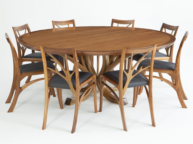 Blackwood Magnolia Dining Suite | Custom Handmade by Will Marx - Tasmanian Blackwood, Blackwood, Dining Suite, Dining Room, Chair, Table, Mid Century, Dining Chair, Boardroom Table, Dining Table