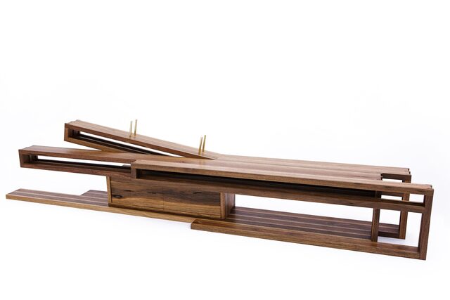 Ostberg Bench | Custom Handmade by Sawdust Bureau - Living Room, Bench, Media, Cabinet, Bookshelves