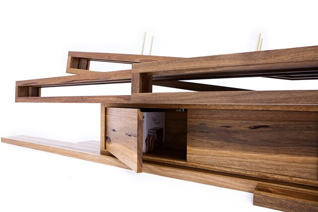 Ostberg Bench | Custom Handmade by Sawdust Bureau - Living Room, Bench, Media, Cabinet, Bookshelves