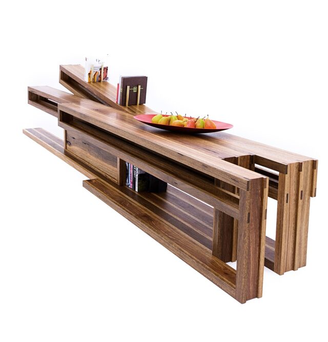 Ostberg Bench | Custom Handmade by Sawdust Bureau - Living Room, Bench, Media, Cabinet, Bookshelves