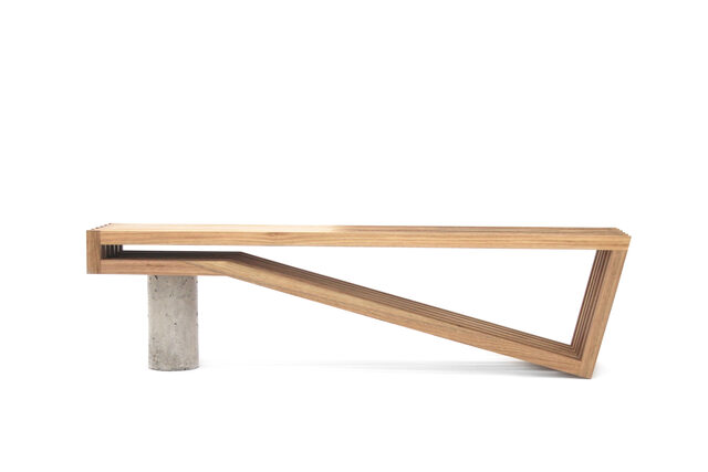 Pinch Bench | Custom Handmade by Sawdust Bureau - Coffee Table, Bench, Seating, Jarrah, Vic Ash