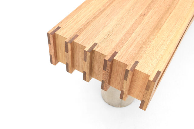 Pinch Bench | Custom Handmade by Sawdust Bureau - Coffee Table, Bench, Seating, Jarrah, Vic Ash