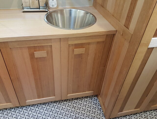Spotted Gum Laundry | Custom Handmade by Geoff Belanger - Laundry, Cupboard, Benchtop