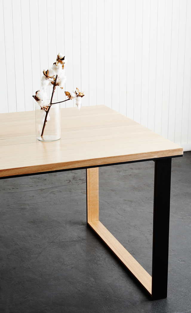 The Black Metal dining table by Matt Ropiha Handkrafted