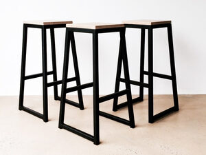  Alibi Bar Stool | Custom Handmade by Luke Rogers - Bar Stool, Seating, Metal