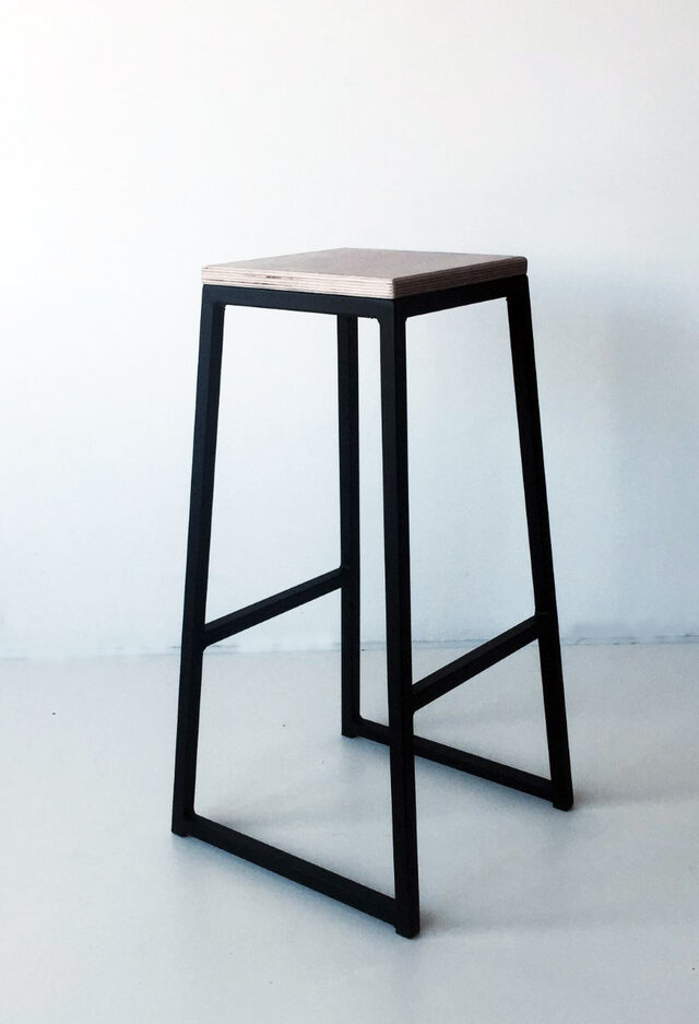  Alibi Bar Stool | Custom Handmade by Luke Rogers - Bar Stool, Seating, Metal