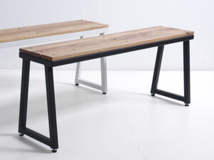 LUI Outdoor Bench Seats | Custom Handmade by Luke Rogers - Outdoor Furniture, Powdercoated Steel, Bench, Timber Bench